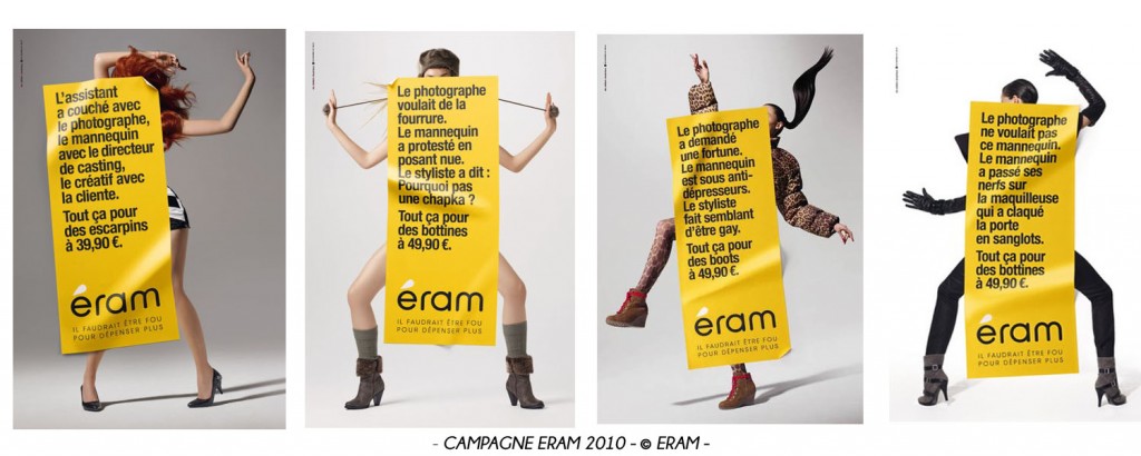 Montage campagne publicitaire Eram 2010 - © Eram