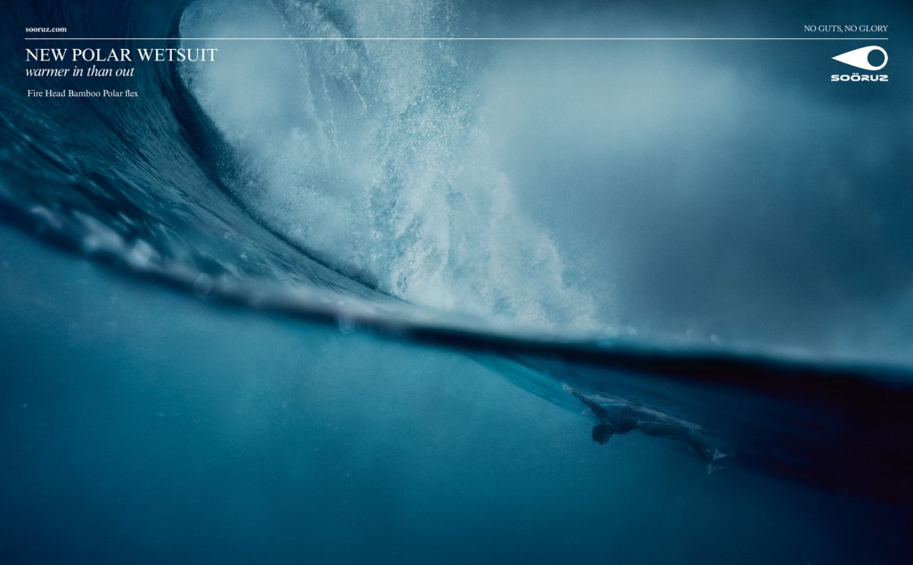 visuel 1 de la campagne print pour la marque de surfwear soöruz réalisée par Publicis Conseil