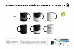WWF et Publicis Conseil innovent en créant des mugs thermo-réactifs qui se tranforment lorsque l'on y verse une boisson chaude