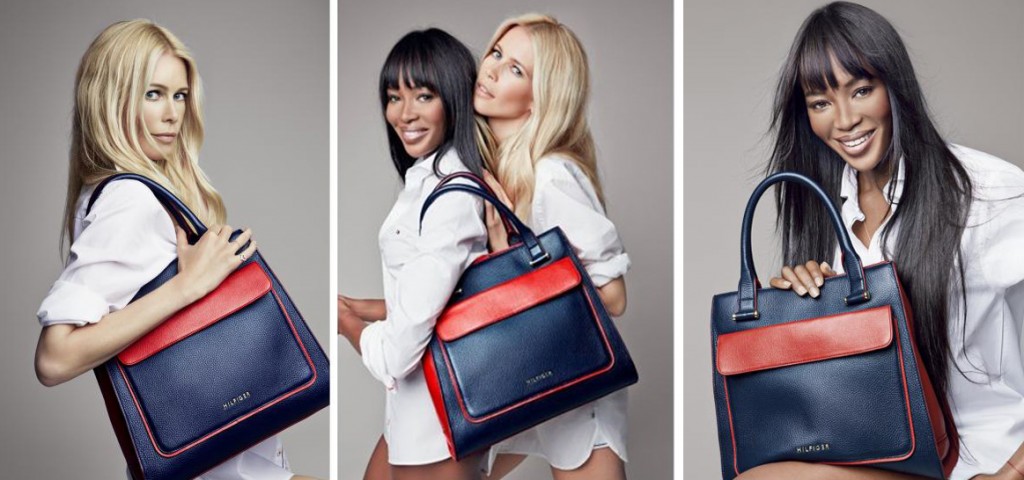 claudia et naomi avec le sac tommy hilfiger