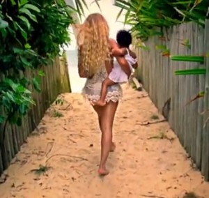 avec Blue Ivy pour le clip de sa chanson en hommage à sa fille Blue