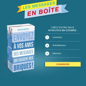 des packaging personnalisés à offrir à ses proches avec Monoprix