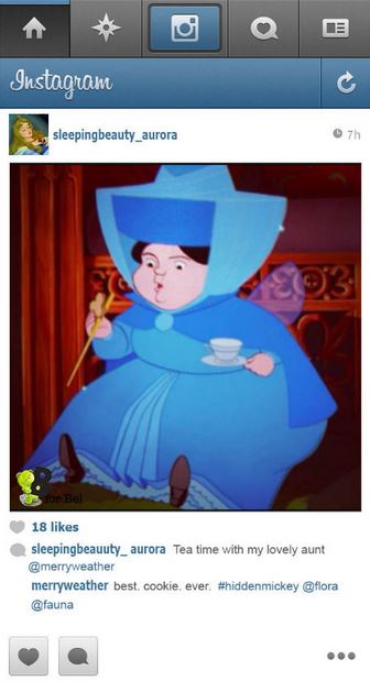 la tante d'Aurore en train de prendre le thé