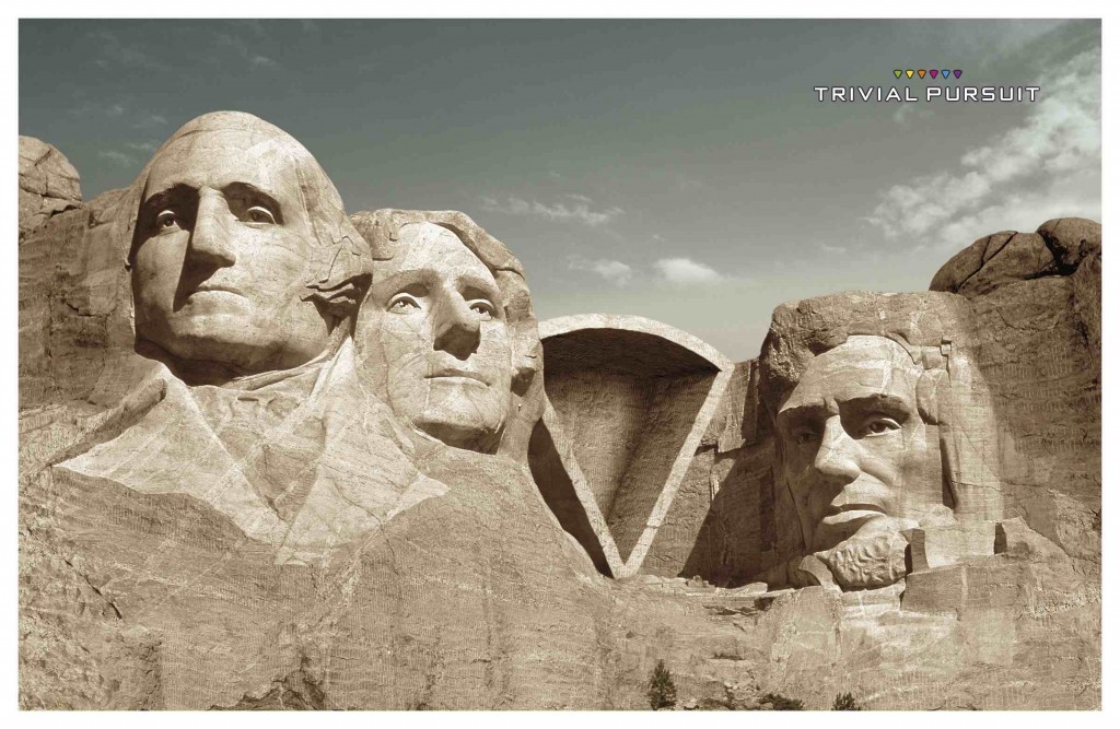 quel homme et remplacé par le camembert trivial pursuit sur la célèbre montagne amércaine