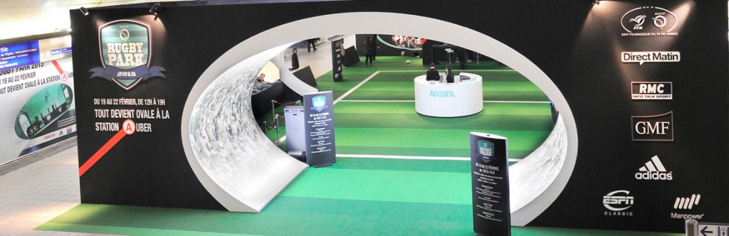 la station auber se transforme en stade de rugby pendant 4 jours