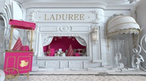 le spot nous transporte dans une décor féérique de la maison Ricci à la maison Ladurée