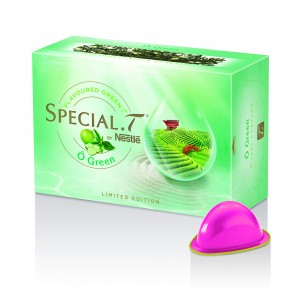 la nouvelle saveur O Green Special T marient la pomme verte et le concombre avec le thé vert japonais