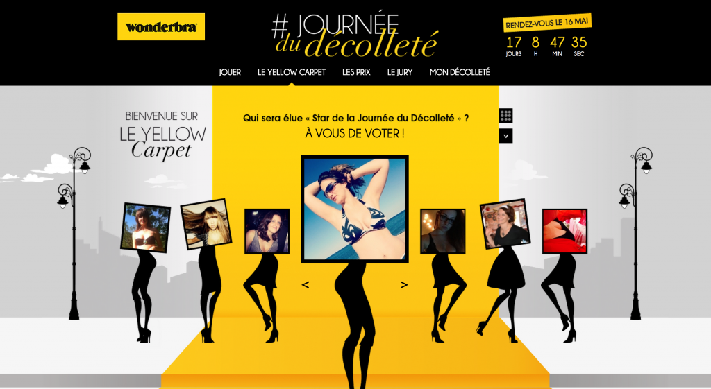 un site dédié a été crée pour poster votre photo du décolleté