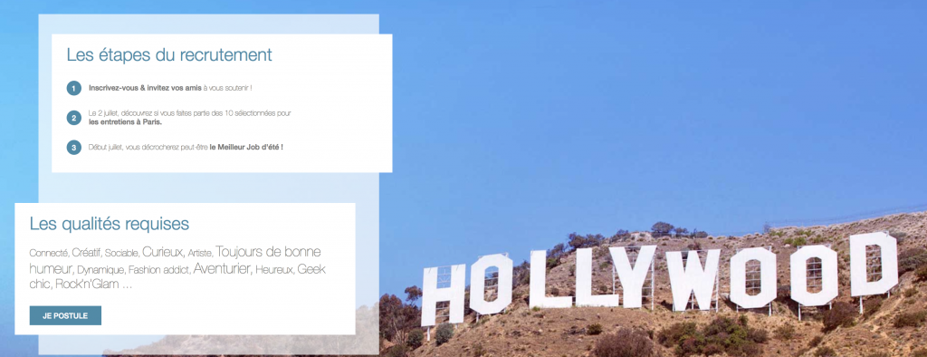 postulez en ligne pour le meilleur job d'été 2014