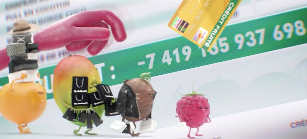 le shopping effréné de Frambourgeoise va cause de nombreux de dégâts dans le  monde des petits fruits oasis