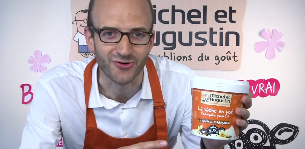 des spots où l'on découvre les gourmandises michel et augustin avec même les fondateur en guest