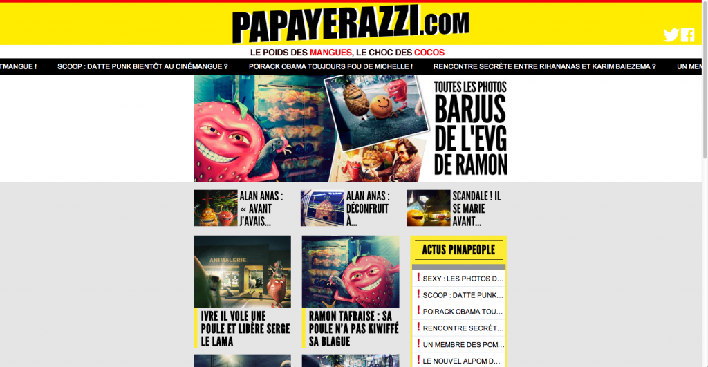 Oasis a développé le site papayerazzi.com  où l'on retrouve notamment les photos de l'EVG de Ramon