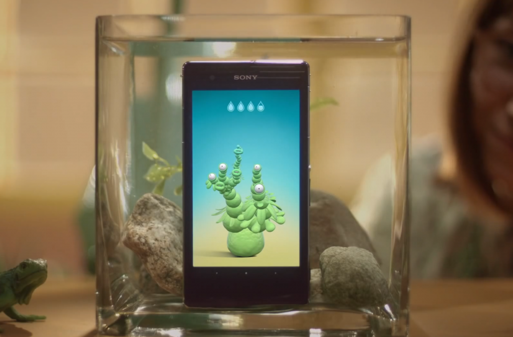 immergez votre smartphone sous l'eau et faites pousser une plante