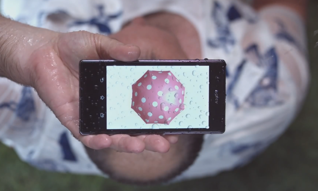 s'il se met à pleuvoir vous pourrez ouvrir votre tiny umbrella