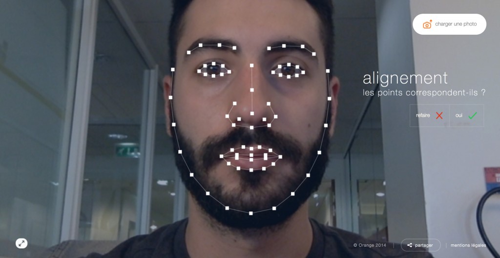 une expérience technologique qui s'appuie sur une modélisation du visage