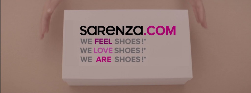 une nouvelle accroche qui affiche clairement l'amour inconditionnel de Sarenza pour les chaussures