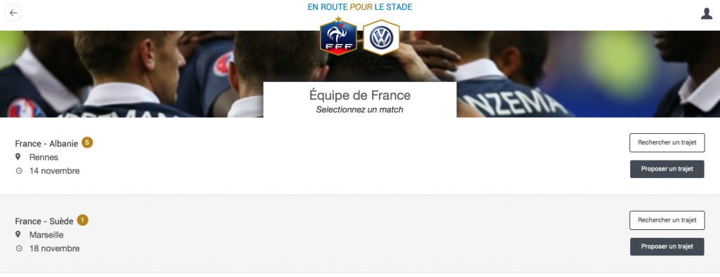avec cette plateforme partez encouragez les bleus entre supporters