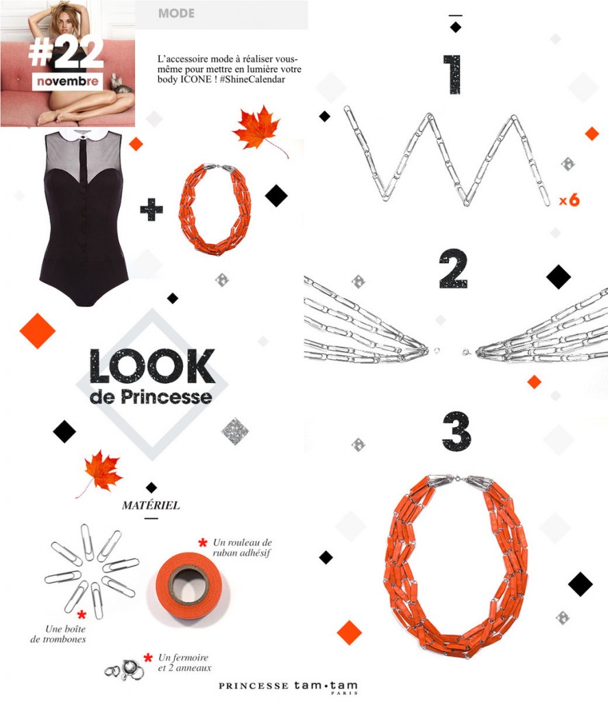 princesse tam tam donne des tuto pour confectionner des accessoires de mode, bijoux et déco