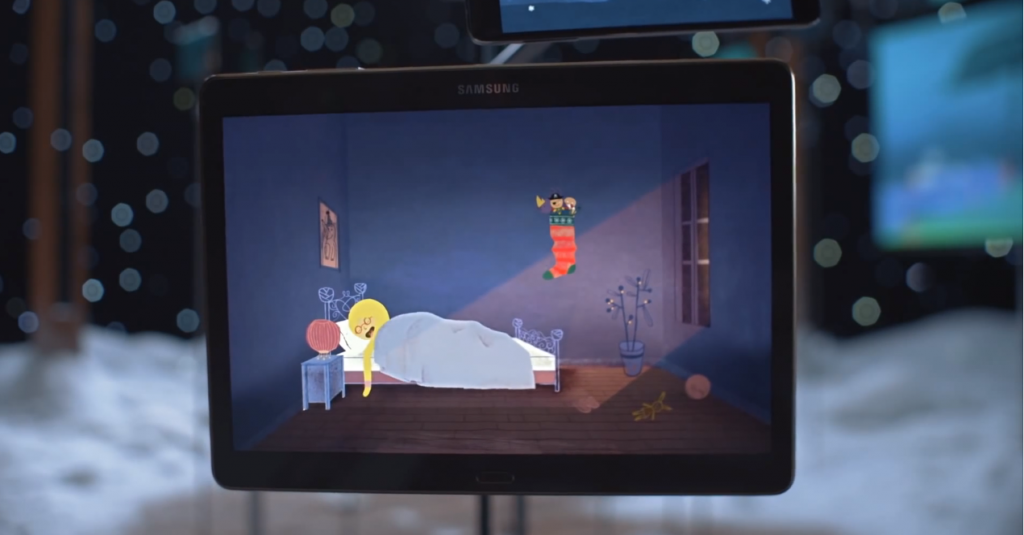 Samsung dévoile son conte de Noël à travers ses écrans