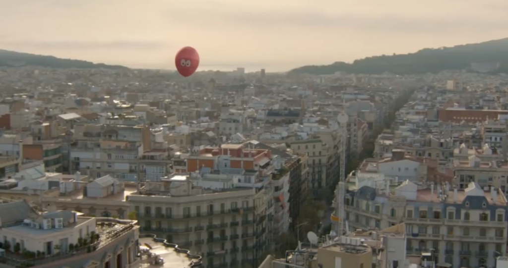 publicis conseil nous fait suivre le périple du ballon rose à travers la ville