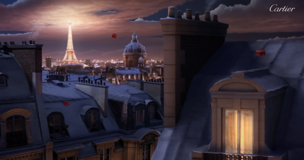 les panthères, en jouant dans les nuages, font tomber les écrins cartier