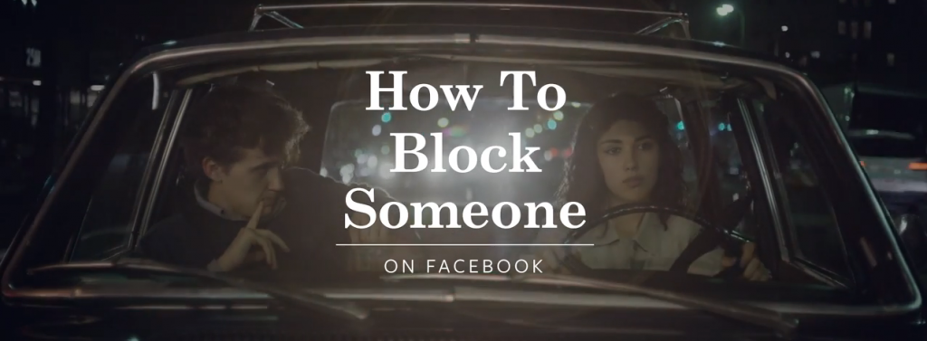 Facebook explique en images comment bloquer quelqu'un