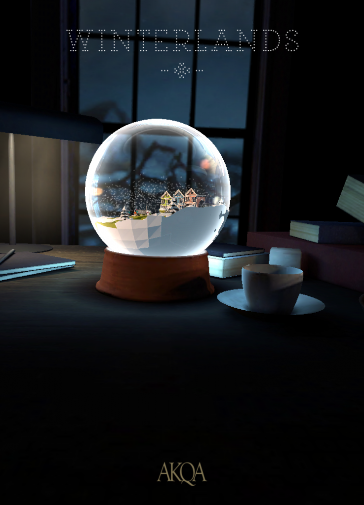 accessible sur tablette et smarpthone, l'expérience digitale permet de concevoir une carte de voeux innovante