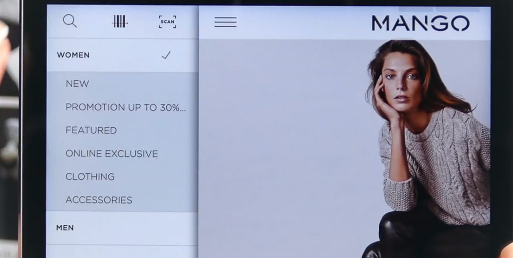 Mango installe la fonctionnalité Scan & Shop à son application mobile