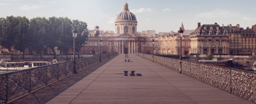 Orange a numérisé le Pont des Arts à Paris pour faire perdurer la tradition des Lock Love