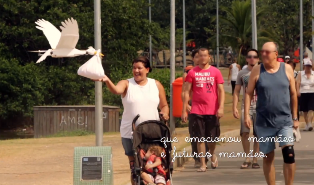 les drones dove étaient remplis  de produits baby dove