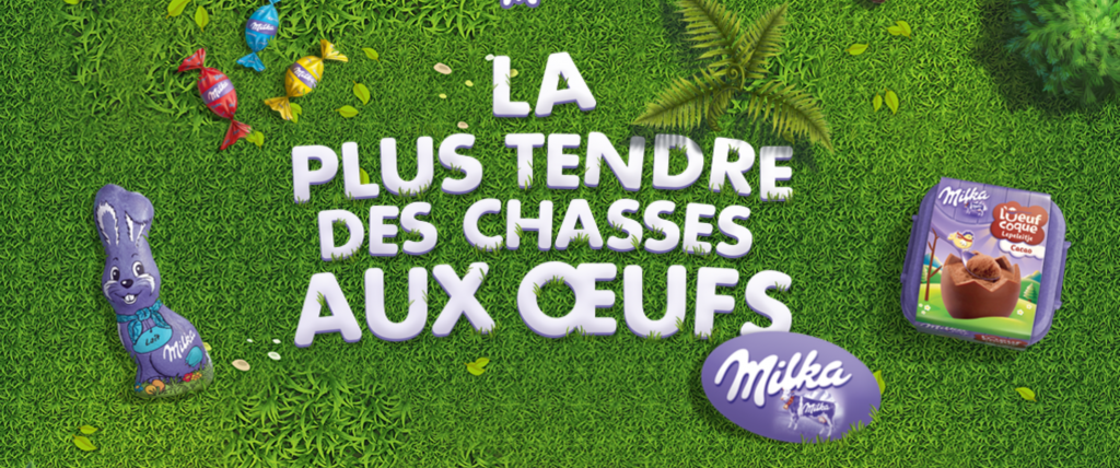 Milka lance la plus tendre des chasse aux oeufs