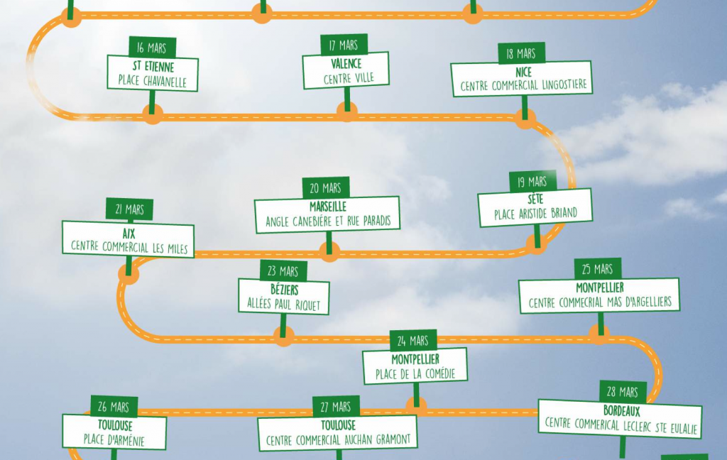 Le foodtruck Belvita et Tassimo va passer dans différentes villes de France jusqu'au 13 avril