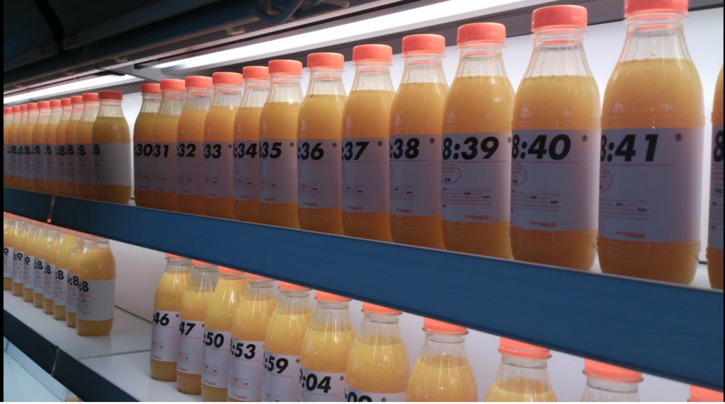 des jus pressés minute et qui incarnent la fraicheur 