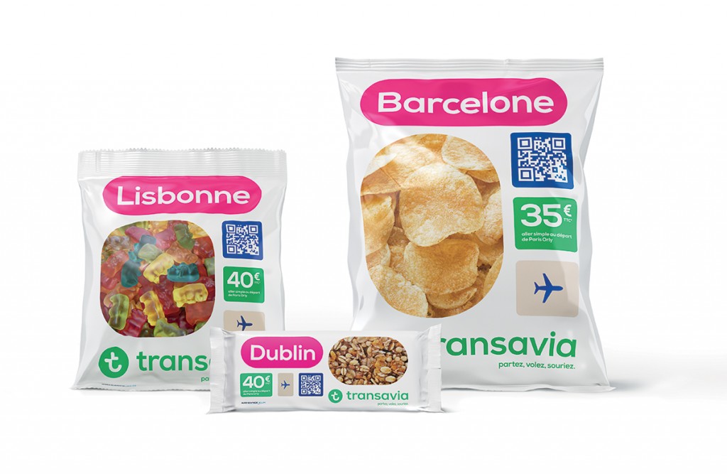 Transavia innove et introduit des billets d'avions dans des snacking