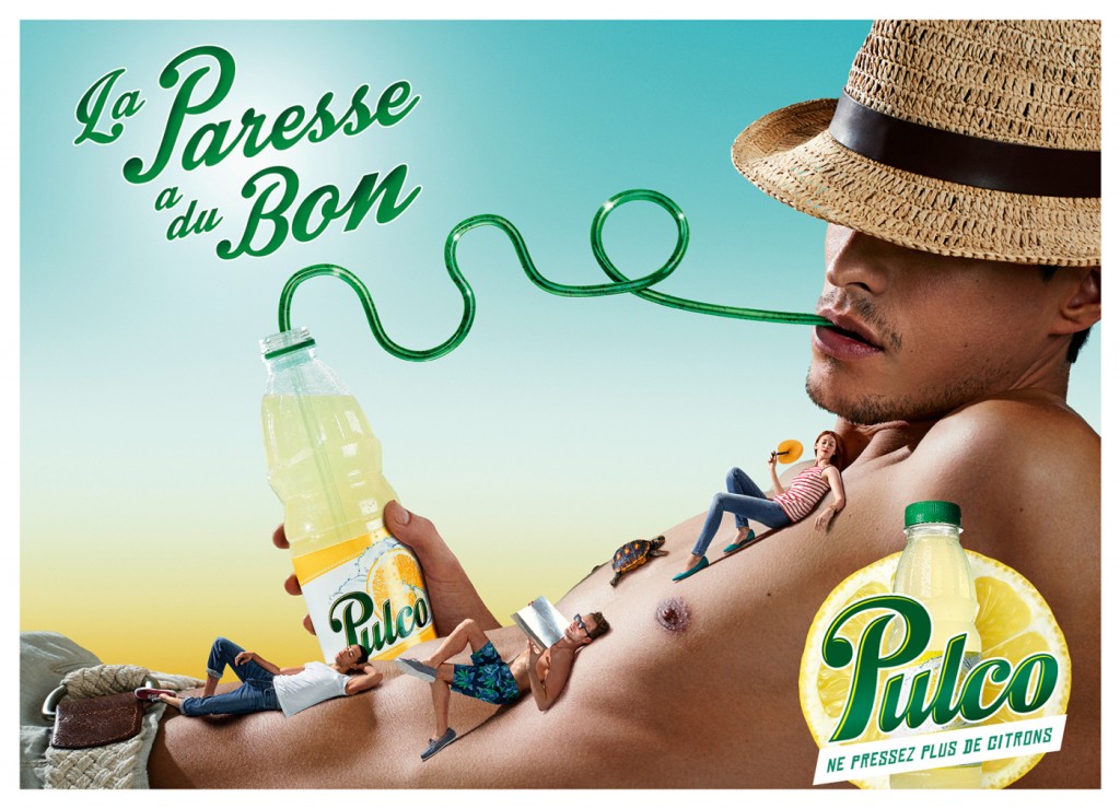 Affiche Pulco La Paresse a du bon 2014 garçon chapeau de paille 