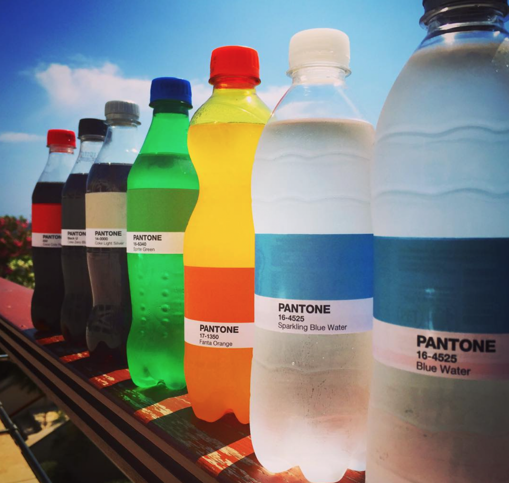 Chaque boisson à sa couleur Pantone