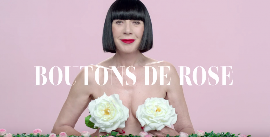 Chantal Thomas et ses boutons de rose