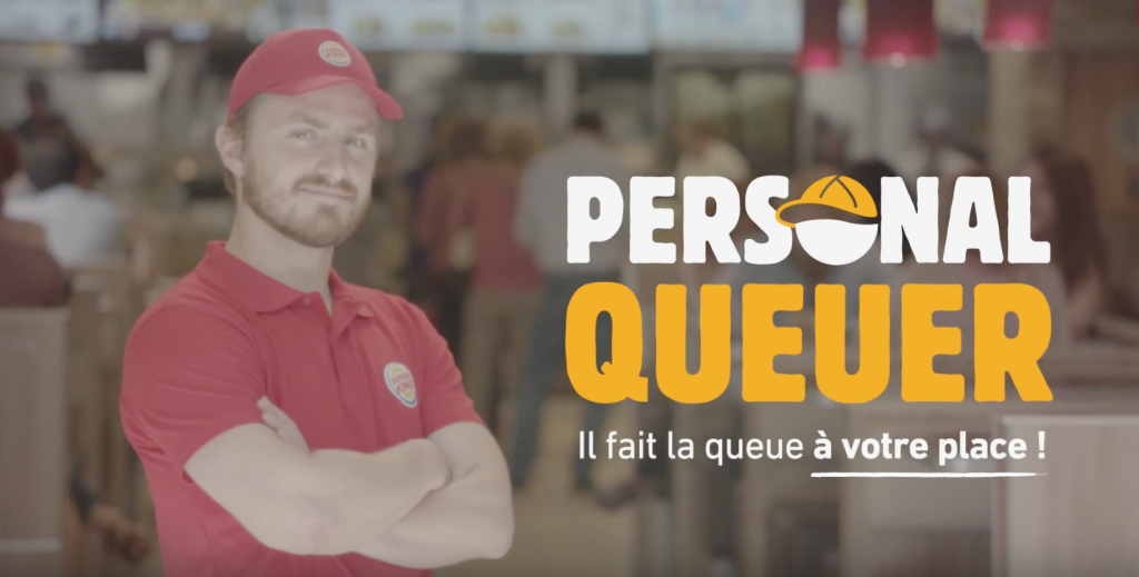 Burger King lance un service de Personal Queuer pour faire la queue à la place des clients