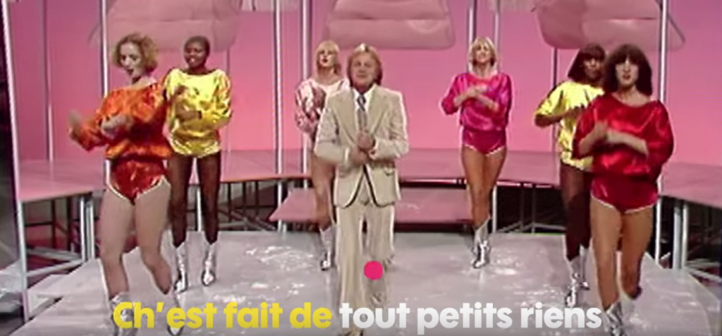 Claude François nous offre une version fourchue de son célèbre titre Chanson Populaire