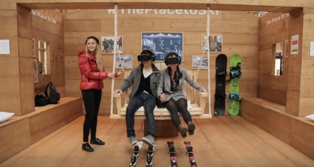 Les passants de la Gare de Lyon ont pu descendre des pistes vertigineuses depuis Paris grâce au club med