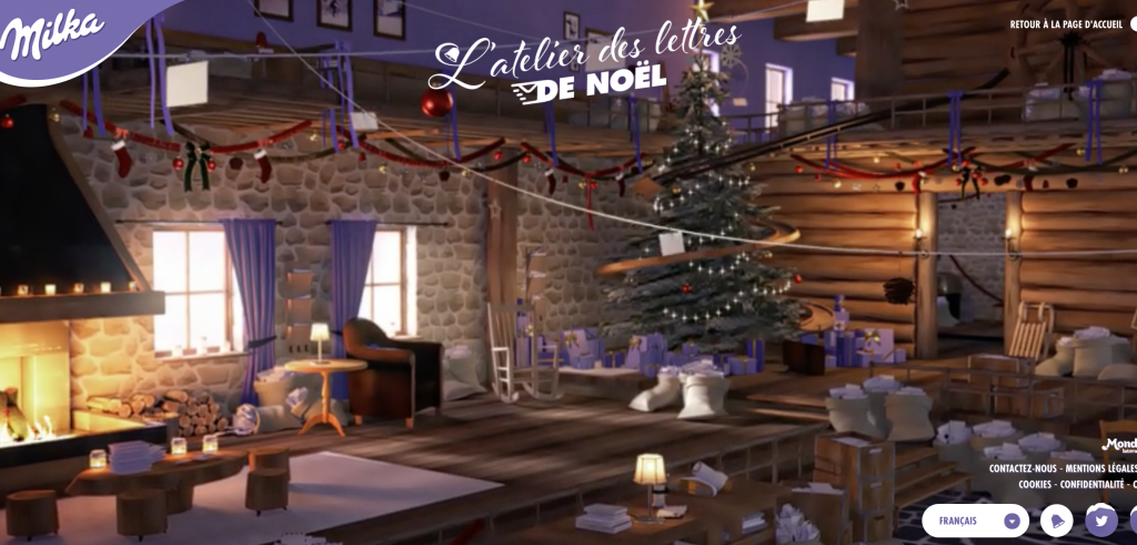 Milka nous plonge dans la féerie de Noël avec un atelier de lettres de Noël plus vrai que nature