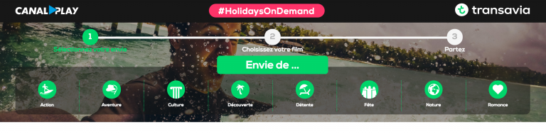 Transavia s'associe à CanalPlay et lance la plateforme Holidayondemand