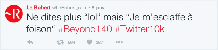 Lol, Mdr, Ptdr, tkt, WTF, Le Robert n'en oublie pas et leur donne un équivalent en joli français