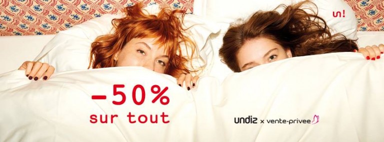 Cet hiver, Undiz s’est s'associée à vente-privee.com en y présentant l'intégralité de sa collection lingerie soldées