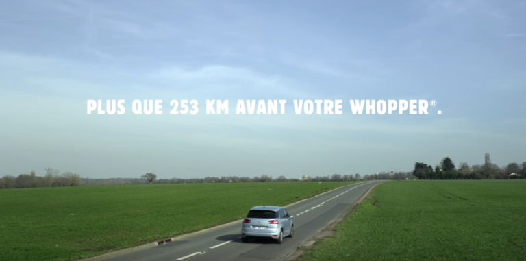 Round 2 : Burger King remercie Mc Donald's pour son réseau et montre que les fans du Whopper sont prêts à rouler