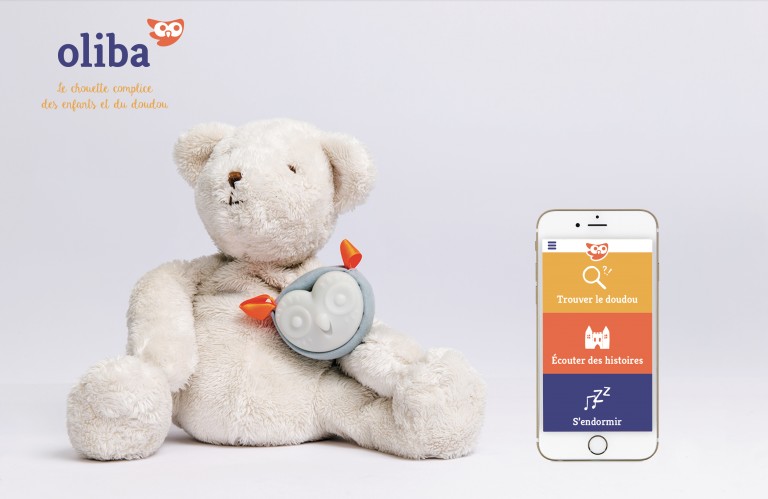 Oliba est une petite chouette qui permet de ne pas perdre le doudou des enfants