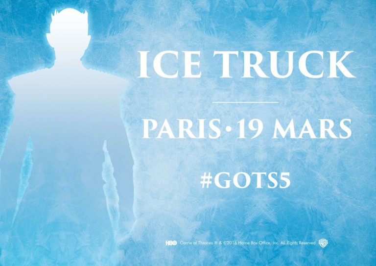 L'agence Passage Piéton collabore avec la Warner Bros pour la mise en place d'une dégustation de glaces dans les rues de Paris avec les terrifiants Marcheurs Blancs