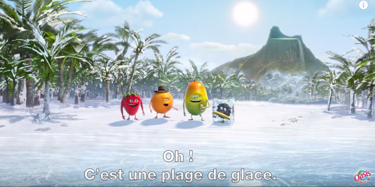 les fruits d'Oasis rencontrent les héros de l'Age de Glace dans un spot totalement givré