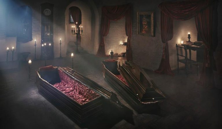 Une nuit dans un cercueil chez Dracula ça vous tente pour Halloween ? Rdv sur le site Airbnb