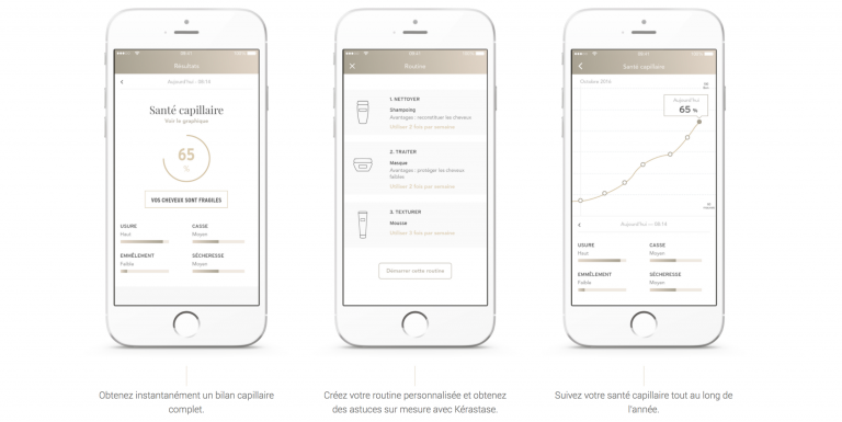 Après chaque brossage, un bilan et une analyse est proposée dans l'appli mobile de l'utilisatrice où elle retrouve aussi des conseils